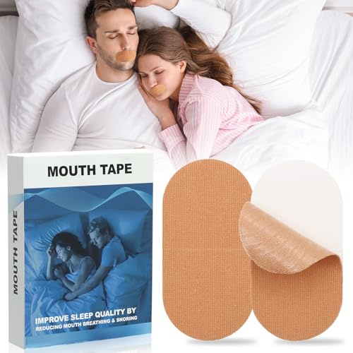 SPOKKI Mundpflaster Schlafen 50 Nasenpflaster Anti-Schnarch Schnarchstopper Schnarchpflaster gegen Schnarchen Mouth Tape for Sleeping Verbessert Schlaf und Atmung für Männer und Frauen geeignet