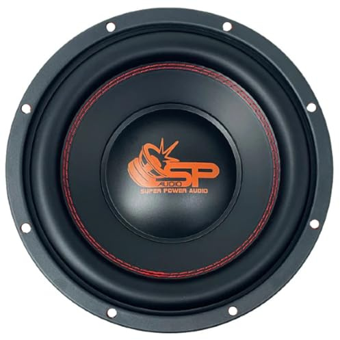 Kit Set para SP Audio SP-10CA, 1 subwoofer de 25 cm, 250 mm de diámetro (10), 250 vatios rms, 500 vatios máx., 4 ohmios, 92,4 db SPL, Bobina móvil Simple, para Coche, 1 Unidad + Accesorios gratuitos