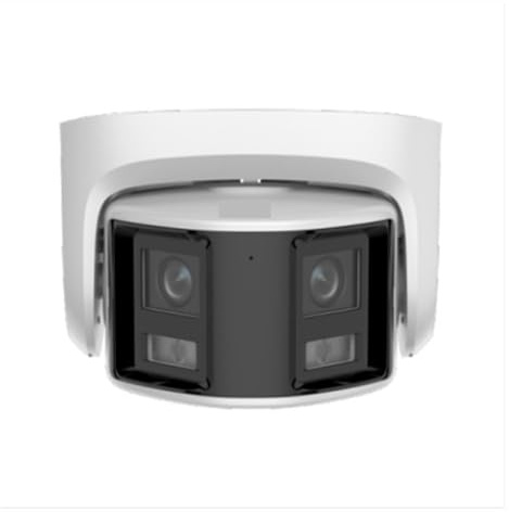 POAHNCU Telecamera per esterni, Telecamera IP panoramica 4K 8MP 180° compatibile con scheda di rilevamento umano audio bidirezionale,Visione notturna a colori