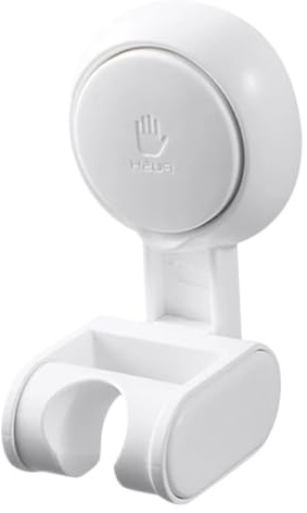 HOMSFOU Support pour Pommeau De Douche à Ventouse Réglable pour Salle De Bain avec Fixation sans Outil pour Surfaces Lisses