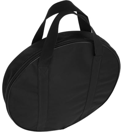 SAFIGLE Housse de Protection pour Gong, Paquet à Cymbales Portable en Tissu Oxford Noir, Fermeture Éclair Antirouille, pour Instruments de Percussion 40x8cm