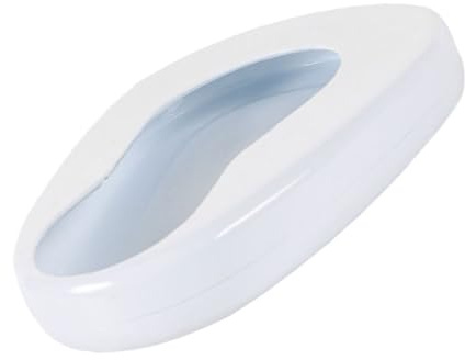 VALICLUD Bassin de Lit Portable pour Patients Alités Siège Urinoir Ergonomique Émail Blanc Confortable et Facile à Nettoyer Adapté Aux Personnes Âgées Hommes et Femmes
