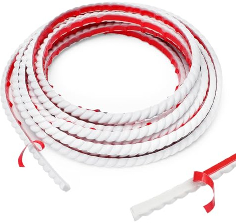 LOMUG Flexible Zierleisten Selbstklebend Weiß PVC Wandleisten Deko, Kantenschutz Leisten für Spiegelrahmen Fensterrahmen Wände Böden Decken Schränke und Fliesenrände (6M x 1,5cm)