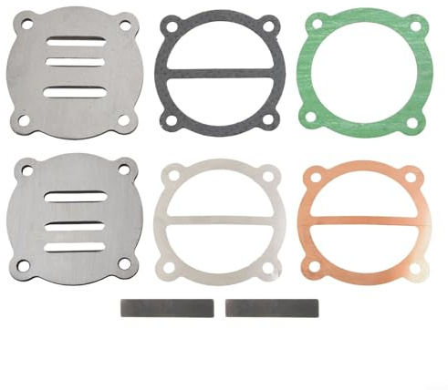 Set di valvole per compressore d'aria tipo 65, testa cilindro di ricambio da 62 mm con guarnizione, compatibile con modelli ad olio e olio, 1 set