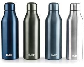 IBILI - Botella Termo Doble Pared Element 350Ml, Acero Inoxidable 18/10, Doble pared, Color Aleatorio