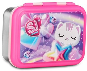 SJ GANG STYLE JAM GANG Portamerenda, Bianco, 850 ml, Divisorio interno per snack, Facile da aprire, Resistente al calore, Lavabile in lavastoviglie, Per bambini, Scuola, Viaggi, Tempo libero