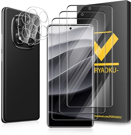 Protector de Pantalla para Xiaomi Redmi Note 14 Pro Plus / 14 Pro+ 5G, Película de Vidrio Templado 2 Piezas+ Protector de Lente de Cámara 2 Piezas, 9H Dureza, HD Clara, Sin Burbujas, Antihuellas