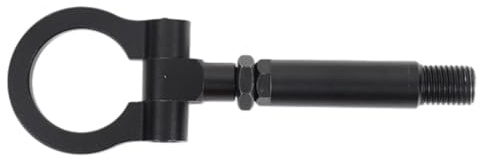 Boule d’attelage de remorque Crochet de remorque Avant de Voiture Rouge en Alliage d'aluminium Convient pour Mazda MX-5 2016 – 2026, Anneau de remorquage, Crochet de remorquage pour Pare-Chocs(Black)