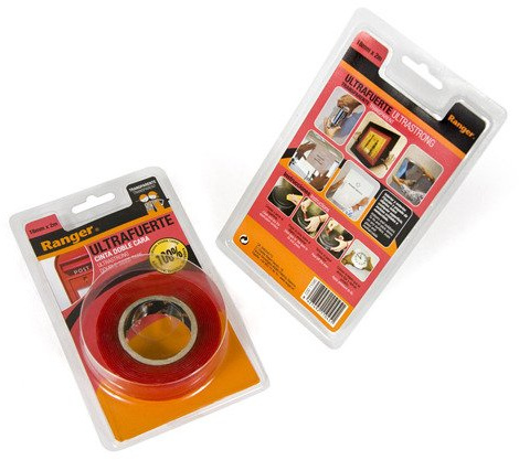 Miarco 11045 - Cinta Doble Cara Transparente Ultrafuerte 18mm x 2m