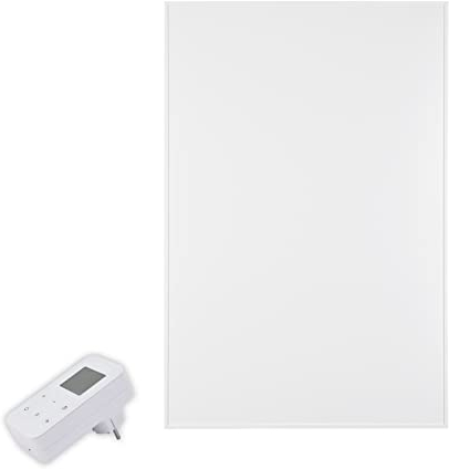 Sundirect PE540 Plus 60x90cm - 540 Watt Infrarot Elektroheizung + Smart Plug WiFi Steckdosen-Thermostat - per Smartphone App programmierbar