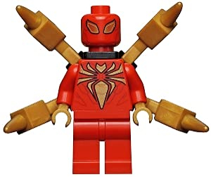 LEGO Super Heroes: Avengers Infinity War Iron Spider Minifigure plus Bonus Tile