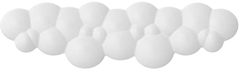 Wolkenweiche, ergonomische Handballenauflage für 100 Tasten, 87 Tasten, 68 Tasten, Tastatur, PU-Material, rutschfeste Gummibasis, Memory-Schaumstoff, wolkenförmige, 15,2 * 4,4 * 1,2 Zoll - Weiß