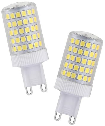 Ruihua 2 Stück G9 10W LED Kapsel Glühbirne 6000K Kaltweiß Mais Glühbirnen,1000LM Nicht Dimmbar G9 Energiesparlampe AC220-240V