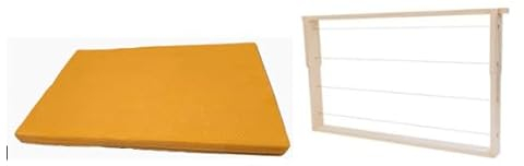 10 Rähmchen Deutsches Normalmaß - DN - inkl. 10 Stück Mittelwände Wachs - Imkerei - Bienenbedarf - Imkerbedarf - Bienen