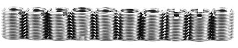10-teiliges Innengewinde M8 X 1,25, Außengewinde M10 X 1,25 Edelstahl-Gewindereparatur-Werkzeugsatz, Einsteckmutterhülse für Automobil- und Mechanische Geräte,