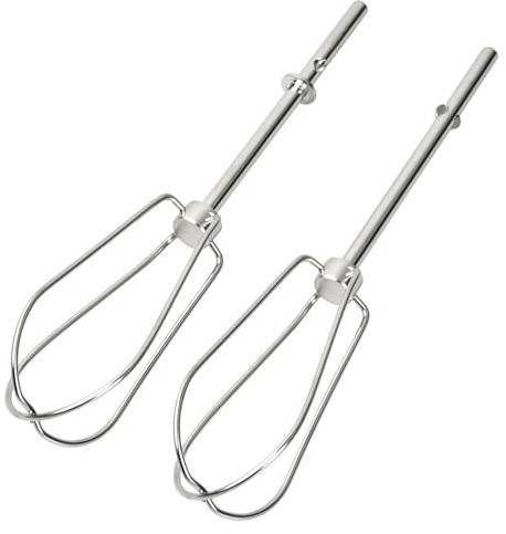 Chstarina 2 Stück Schneebesen Ersatz, Schneebesen Set aus Edelstahl, 18.5 cm Ersatz Rührstäbe für Handmixer, Rührbesen für Handmixer, Handmixer Zubehör für Mischen, Rühren von Teig, Eiern, Aufschäumen