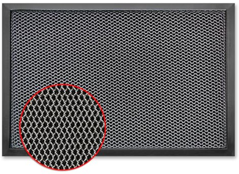 Floordirekt Schmutzfangmatte Imperial 1000 - Fußmatte mit innovativem 3D-Netz - rutschfeste Türmatte für Eingangsbereich - Fußabtreter, Sauberlaufmatte, Türvorleger (Anthrazit, 90 x 150 cm)