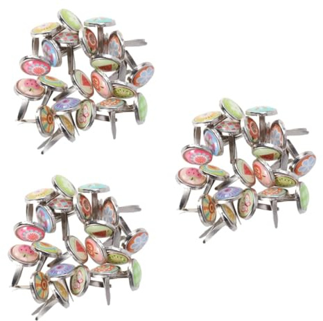 SEWACC 300 STK Kleine Runde Brads Mini-brads Für Papierhandwerk Brads-papierbefestigungen Basteln Kleine Brads Für Scrapbooking Kunsthandwerkliche Brads Metallischer BH Papierhefte