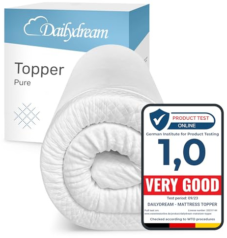 Dailydream Memory Foam Mattress Topper Small Single 75x190x5 cm