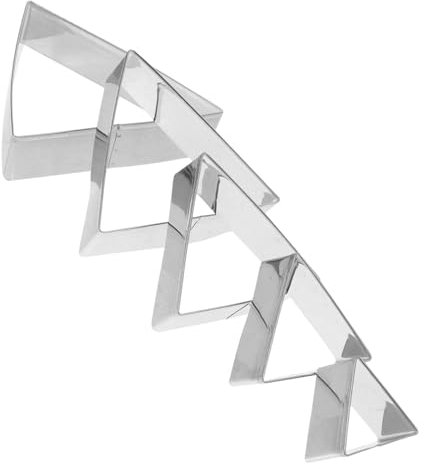 PAMINGONO 5piezas Anillos Antiadherentes Para Muffins Moldes Inoxidable Anillos Para Hornear Accesorios De Pastelería Molde Para Pasteles