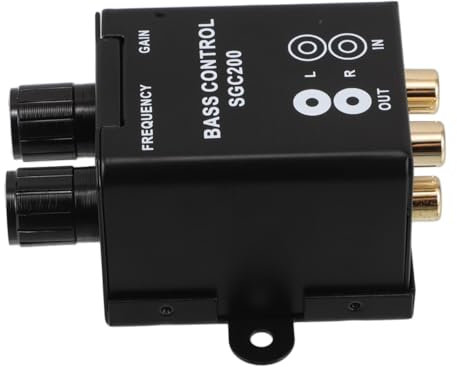 MAGICLULU Bouton de Contrôle des Basses pour Autoradio, Réglage du Gain Volume, Compatibilité Large, Installation Facile pour Voiture