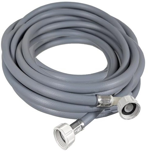 SPARES2GO 6 Metre Universal Fill Hose Washing Machine Dishwasher Extra Long Cold Water Inlet Feed Pipe (6m)
