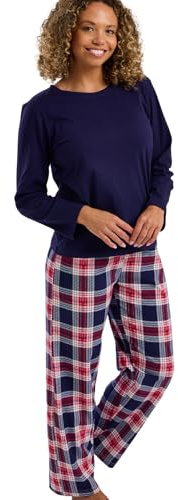 Indigo Sky Indigo Sky Womens Rosie Soft Knitted Cotton Pyjama Set Ensemble de Pijama Femme