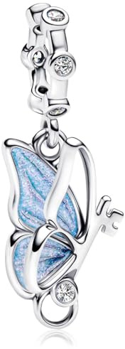 MSPOVOF Schmetterling Charms, S925 Sterling Silber Bead, für Armbänder und Halsketten, für Frauen Schmuck Geschenk