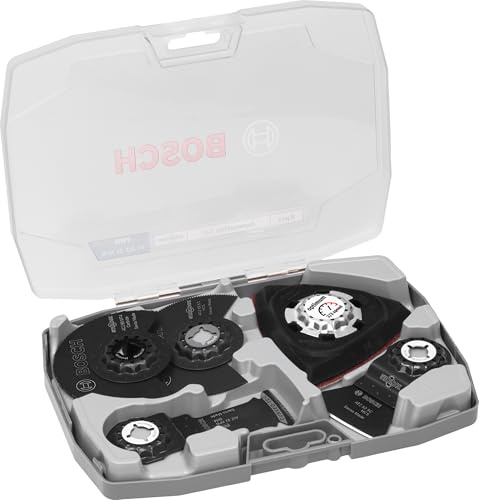 Bosch 8x Renovierungs-Sägeblatt-Set, 8-tlg. (für Holz mit Nägeln, Sandwich-Metall, 160 x 222 mm, Professional Zubehör Multifunktionswerkzeug)
