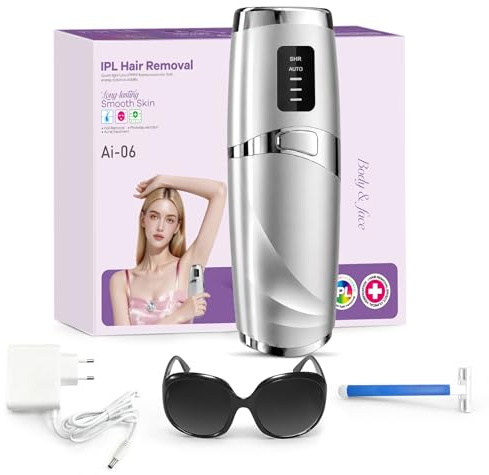 Épilateur Lumière Pulsée, 999,999 Flashs Laser Epilation Definitive, 3 Niveaux Énergie Lumière Pulsée, Résultats Durables, Épilation Laser pour Femme et Homme, Aisselles, Bikini, Corps