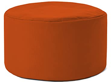 Lumaland Sitzsack Pouf (50 L) | Kompakter Sitzsack mit 3-in-1-Funktion: bequemer Hocker, praktisches Tischchen & stylischer Fußschemel für in- & Outdoor I Mit Flexibler EPS-Füllung | Ø 25 x 45 cm