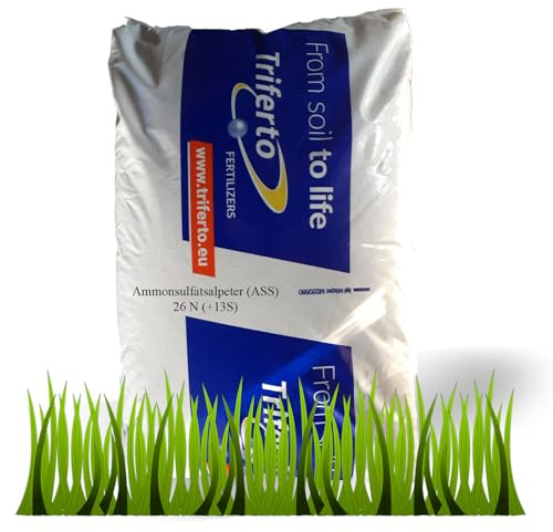 LanDixx24 Ammonsulfatsalpeter 10 kg - ASS 26 (+13) Profidünger mit Langzeitwirkung - Perfekt für Rasen, Blumen, Obst & Gemüse
