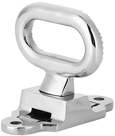 Klappbare Trittstufe aus Edelstahl in Marinequalität für Boote, Anhänger, Wohnmobil, Wohnmobil, Bus + klappbare Maststufe aus Edelstahl in Silber