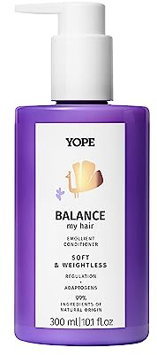 YOPE - Pflegespülung für Fettiges Haar Mikroexfolierend Ausgleichend mit Baobab Öl Macadamia Hibiscus AHA Zitronenmyrth - Balance Haarpflege - 300 ml
