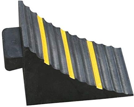 ANSNOW Cuñas de Goma para Ruedas, Almohadilla Triangular Portátil Antideslizante para Coche, Todoterreno, Cuña para Ruedas, Garaje, Estacionamiento, Rampas para Bordillos, Alto: 29 Cm, Rampas para P