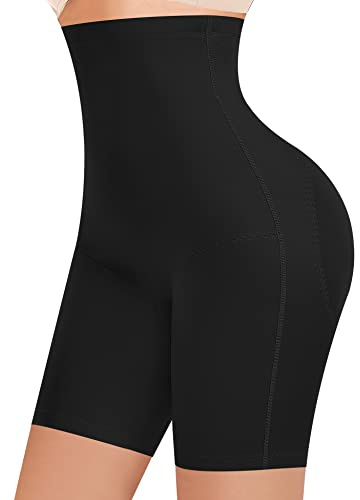 YARRCO Bauchweg Unterhose Damen Shapewear Spitze Miederhose Hohe Taille Figurformende Unterwäsche Leggings Body Shaper Miederpants