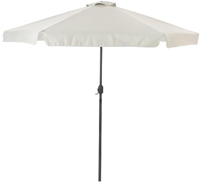 Aremar - Sombrilla Terraza Exterior Grande Octogonal 3 Metros de Diámetro, Sombrilla Jardín Grande 244 x 300 cm. Tela Poliéster 150gr/m2, Aluminio, Protección Solar UV50+
