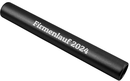Diamandi Staffelstab mit Gravur - personalisiert mit Wunsch-Text, Name oder Logo - Geschenk Mitarbeiter Abschied Übergabe Jubiläum - Arbeit + Sport - Leichtathletik