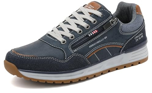 ARRIGO BELLO Sneakers Hommes BasketChaussures Casual Athlétique Mode Espadrilles Taille 41-46(B Bleu, Taille 44)