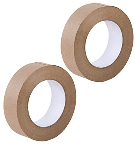 NAMOARLY 2rolle Papierkartonband Multifunktions-flatback-klebeband Wasserdichtes Dichtungsband Verpackungsband Dichtungszubehör