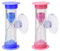 Sablier Brossage Dents Enfant,2PCS Sabliers Minuterie avec Ventouse 3 Minutes Hourglass de Brossage de Dents Horloge de Sable pour Enfant,pour Jeux,Cuisine, Exercice,Etude