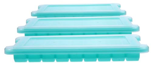 Mikinona 3stücke Silikon Eiswürfelformen Mit Fächern Und Flexiblem Material Wiederverwendbar Leicht Zu Entnehmen Vielseitig Für Eiswürfel Schokolade Gelatine Für Küche Bar Cafegebrauch