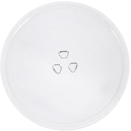 Zerodeko Mikrowellen Glasdrehteller 24,5cm Durchmesser Stabiles und Umweltfreundliches Glas Mikrowellenzubehör zum Backen in Mikrowellenherden