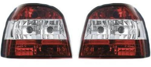 Rückleuchten Set Fahrer- und Beifahrerseite Links+Rechts Rot/Weiss passend für VW Golf 3 1991-1998