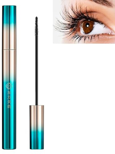 Waterproof Ultra-Fine Mascara for Short, Fine Lashes – Lengthenin,1 Pack | Thickening Formula with Skinny Precision Brush, Smudge-Proof Black Volumizer for Tiny Eyelashes, Clump-Free Definition