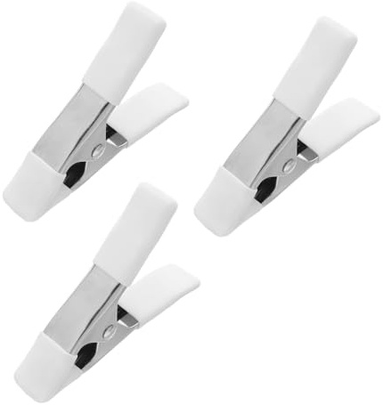 Operitacx 3pcs Spring Clip Heavy Duty Spring Clamps Bar Clamps White Steel