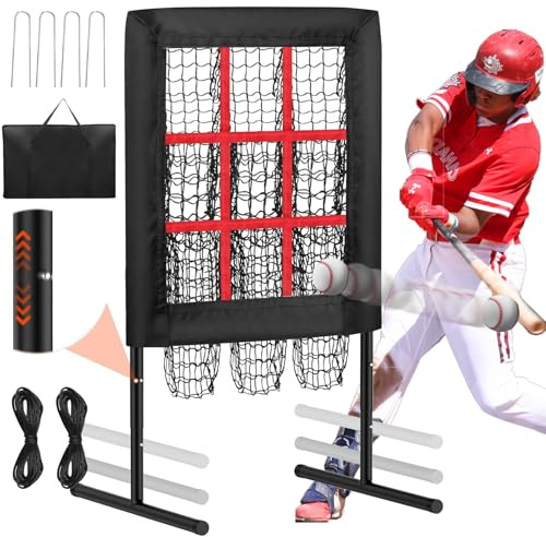 Adjustable Strike Zone Pitching Net for Effective Pitcher Training in Baseball and Softball Practice