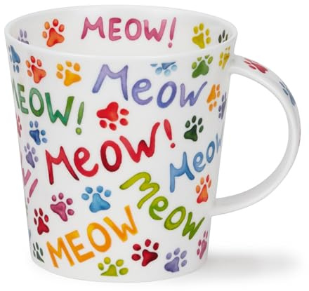 Dunoon Caingorm Meow & Paws Mug en porcelaine anglaise
