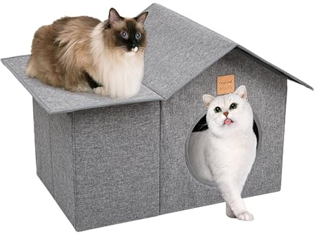 Générique Maison pour Animaux Portable,Caverne Imperméable Respirante Amovible - Lits en Forme De Caverne pour Chats,Chiens Chats Chiots Petits Animaux Intérieur Voyage Chambre Balcon Extérieur