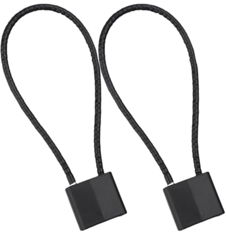 Zerodeko Lot de 2 Cadenas Antivol à Câble Métallique 38 Cm, Verrou à Clé en Acier Résistant, Antivol Polyvalent pour Vélo, Casque, Poussette et Armoire, Câble de Sécurité Robuste pour
